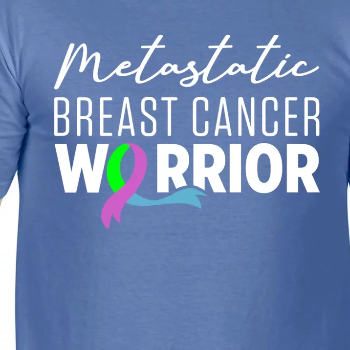 Metastatic Breast Cancer Awareness Aware Warrior Funny Gift Comfort Colors T-Shirt