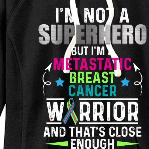 Metastatic Breast Cancer Awareness Inspire Warrior Gift Women's Fleece Hoodie