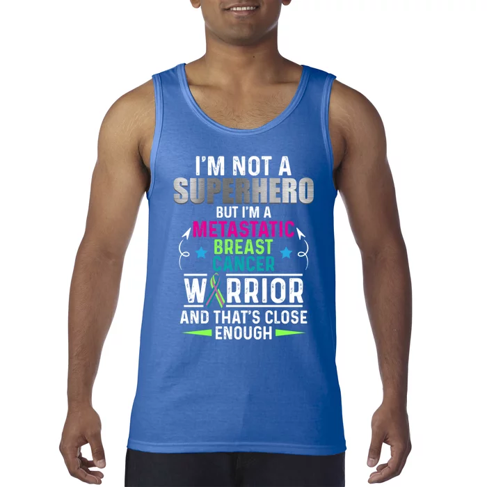 Metastatic Breast Cancer Awareness Inspire Warrior Gift Tank Top