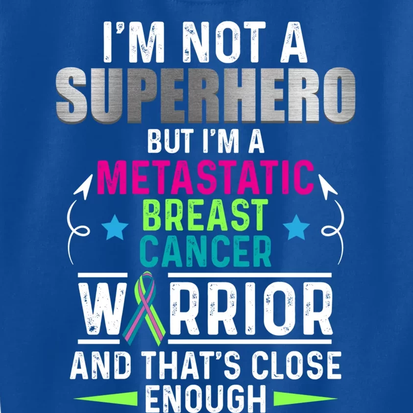 Metastatic Breast Cancer Awareness Inspire Warrior Gift Kids Sweatshirt