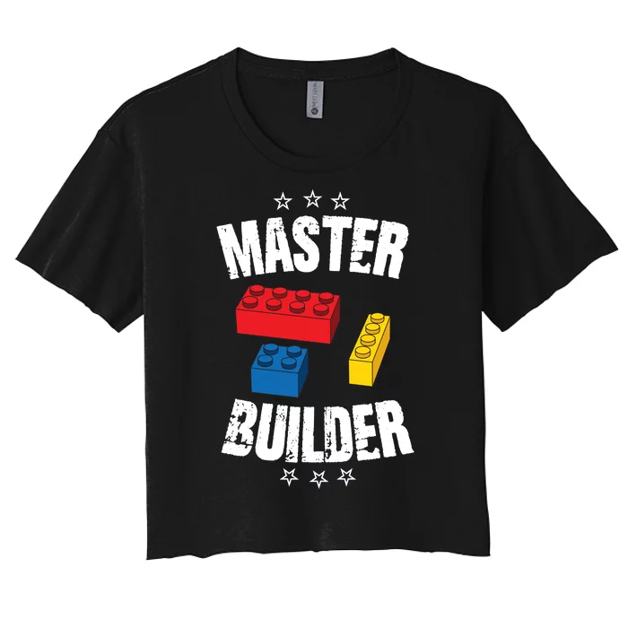 Master Builder Cool Gift Women's Crop Top Tee