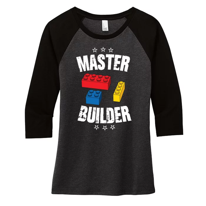 Master Builder Cool Gift Women's Tri-Blend 3/4-Sleeve Raglan Shirt