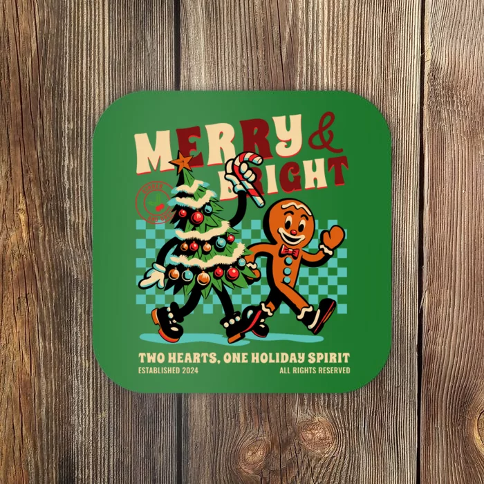 Merry & Bright Christmas Coaster