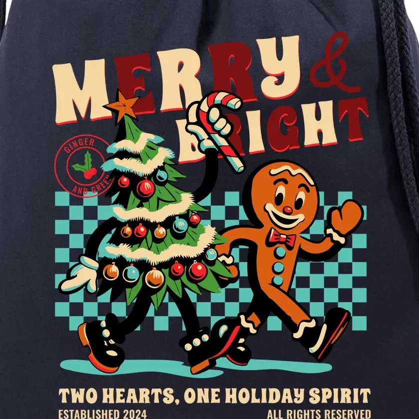 Merry & Bright Christmas Drawstring Bag