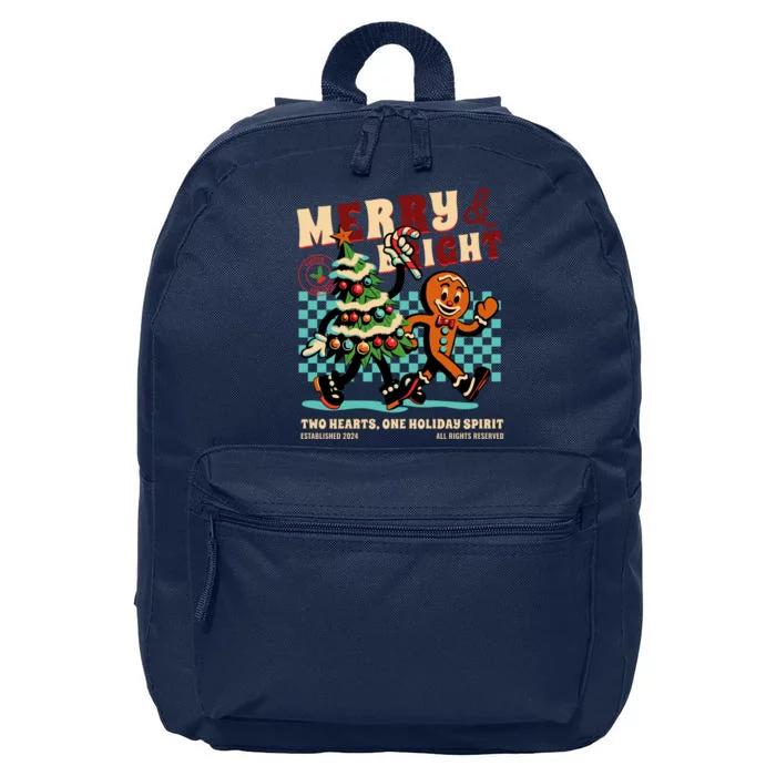 Merry & Bright Christmas 16 in Basic Backpack