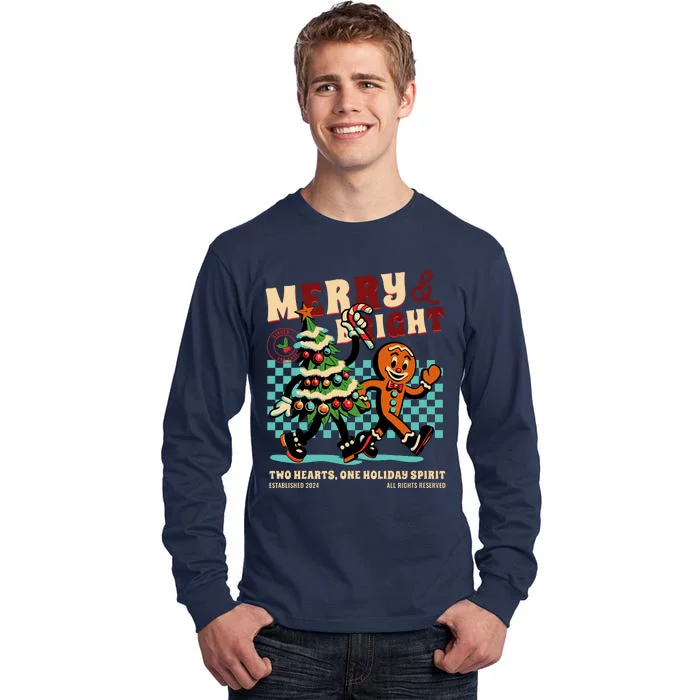 Merry & Bright Christmas Tall Long Sleeve T-Shirt