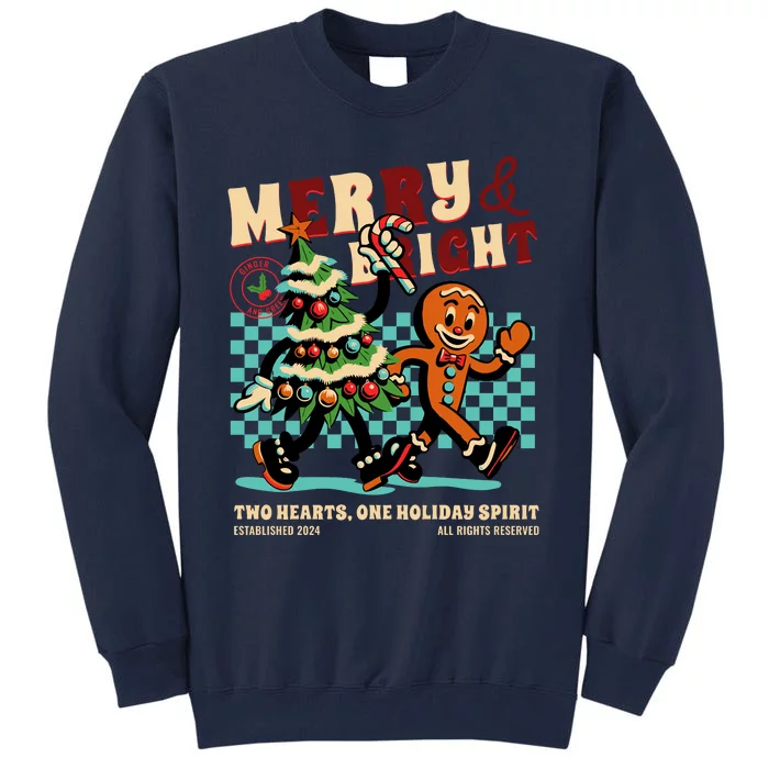 Merry & Bright Christmas Tall Sweatshirt