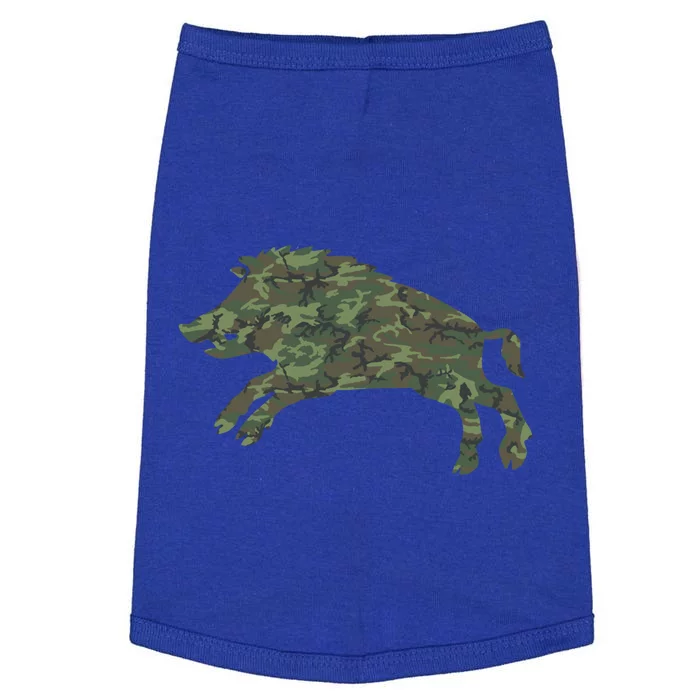 Military Boar Camo Print Us Pig Hog Tusk Veteran Gift Doggie Tank