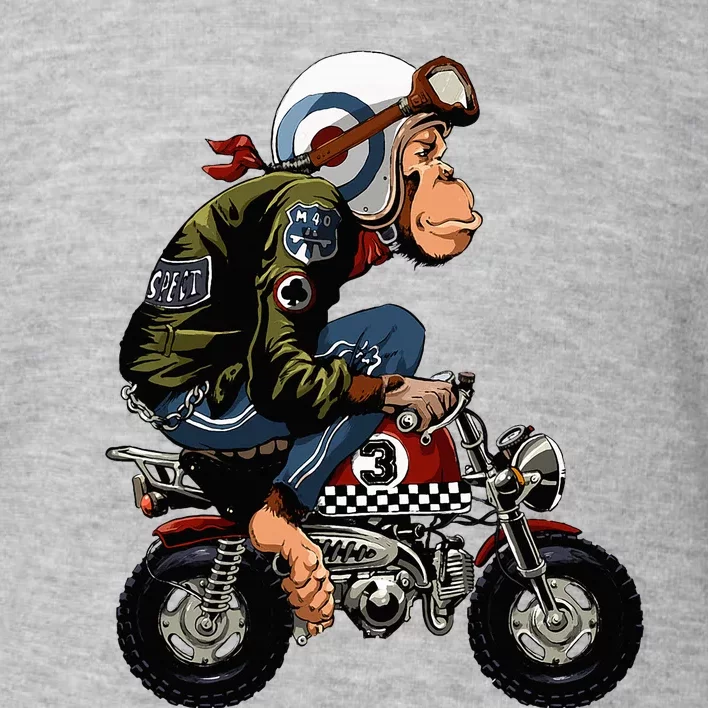 Monkey Bike Cartoon Toddler Sweatshirt