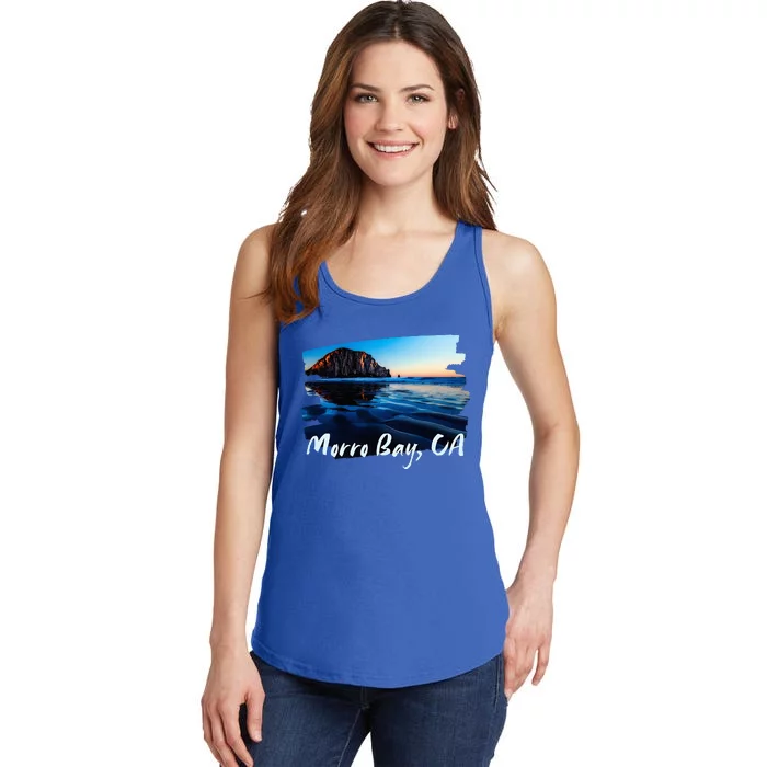 Morro Bay Ca Morro Rock California Ladies Essential Tank