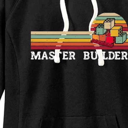 Master Builder Cool Builder Building Blocks Set Toys Women's Fleece Hoodie