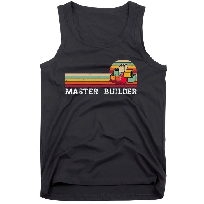 Master Builder Cool Builder Building Blocks Set Toys Tank Top