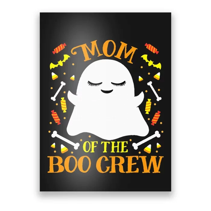 Mom Boo Crew Ghost Matching Family Set Mommy Halloween Poster