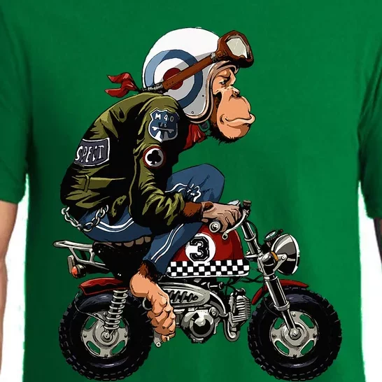 Monkey Bike Cartoon Pajama Set