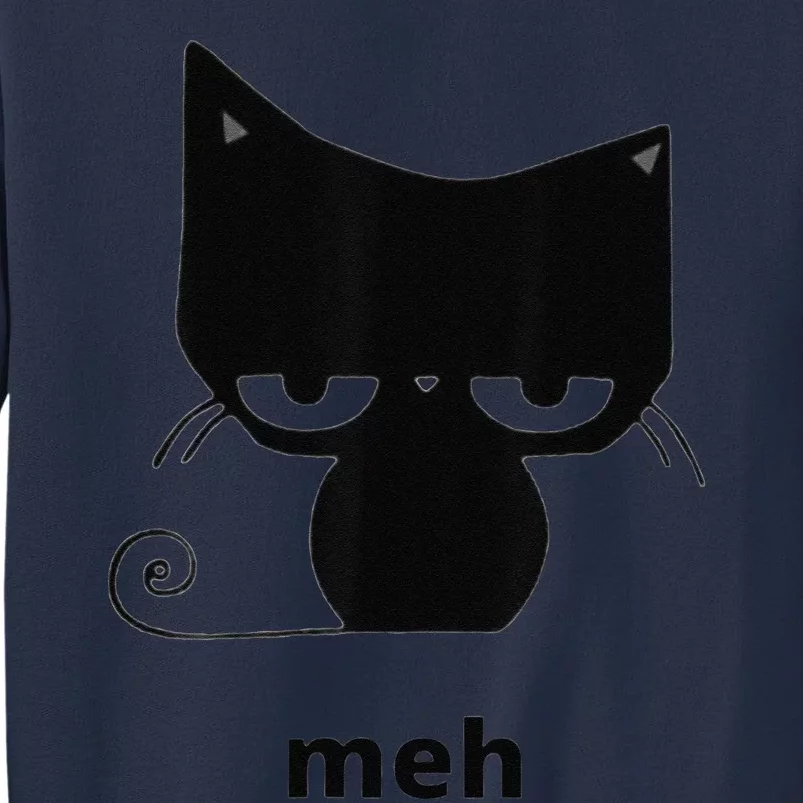 Meh Black Cat Funny Sweatshirt