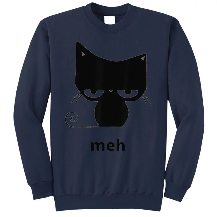 Meh Black Cat Funny Sweatshirt