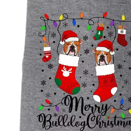 Merry Bulldog Christmas Bulldog Xmas Party Bulldog Gift Doggie 3-End Fleece Hoodie