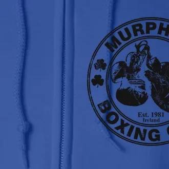 MurphyS Boxing Club Irish Surname Boxing Gift Full Zip Hoodie