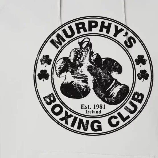 MurphyS Boxing Club Irish Surname Boxing Gift Performance Fleece Hoodie