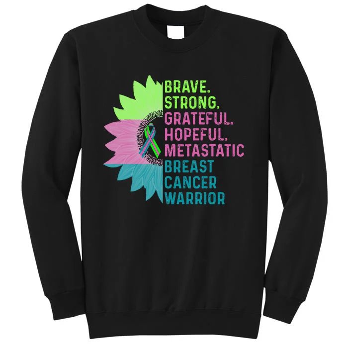 Metastatic Breast Cancer Awareness Care Warrior Tall Sweatshirt