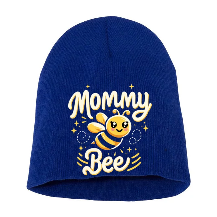 Mommy Bee Cute Beekeeping Birthday Party Matching Family Mom Great Gift Short Acrylic Beanie