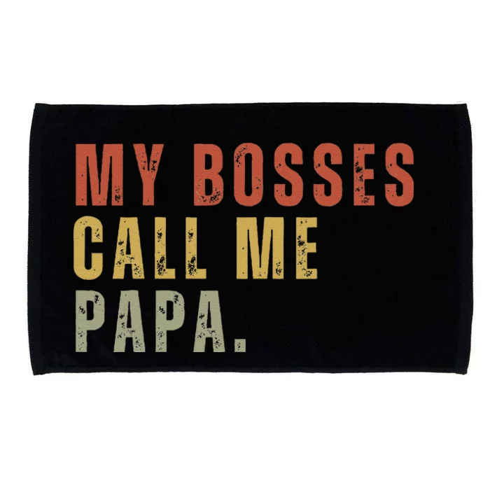 My Boss Calls Me Papa Microfiber Hand Towel