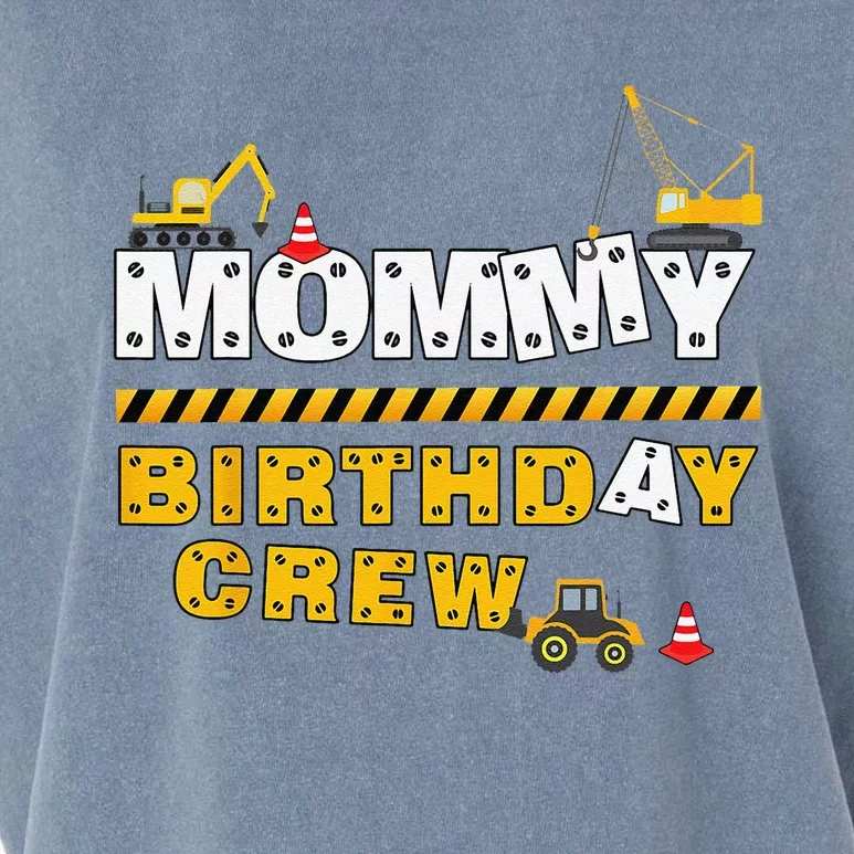 Mommy Birthday Crew Construction Family Birthday Party Garment-Dyed Women's Muscle Tee