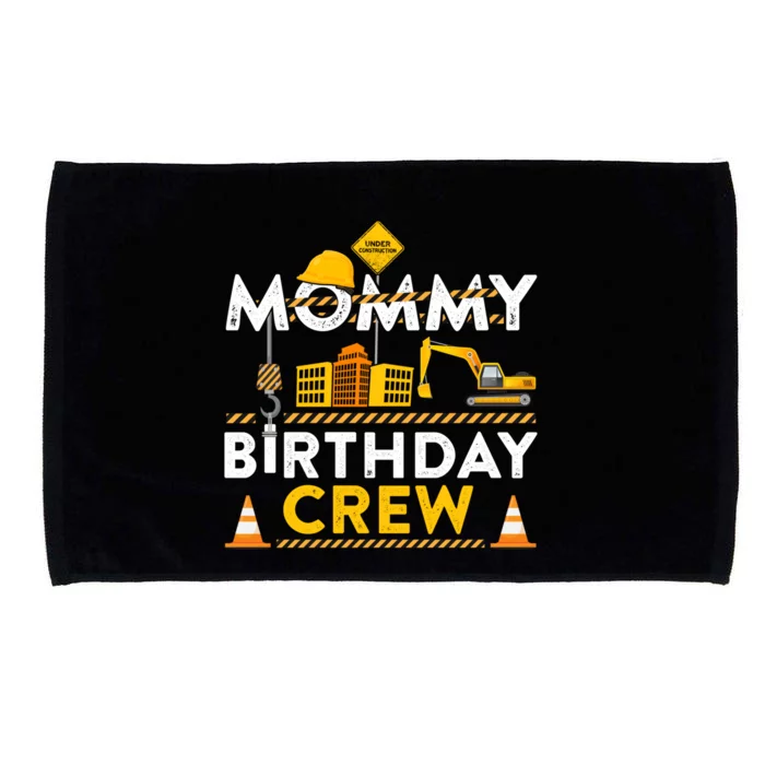 Mommy Birthday Crew Construction Birthday Party Gift Microfiber Hand Towel