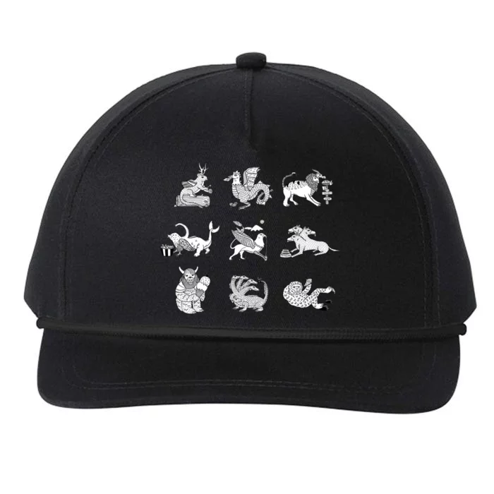 Mythical Beasts Cute Gift Snapback Five-Panel Rope Hat