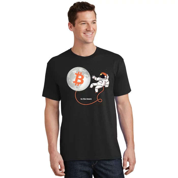 Moon Bitcoin Cryptocurrency Crypto Digital Currency T-Shirt