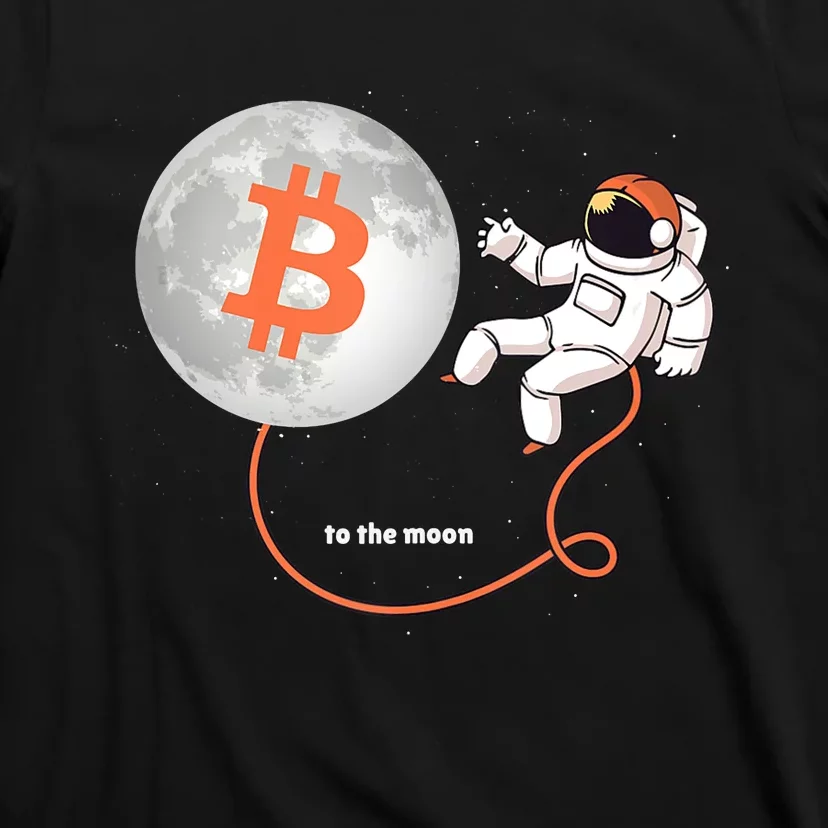 Moon Bitcoin Cryptocurrency Crypto Digital Currency T-Shirt