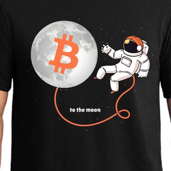 Moon Bitcoin Cryptocurrency Crypto Digital Currency Pajama Set