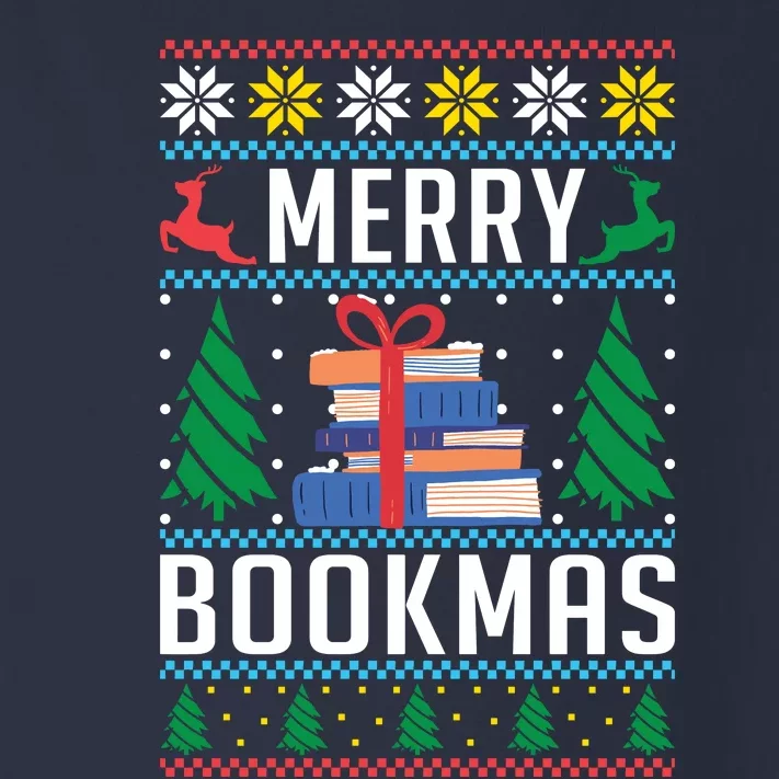 Merry Bookmas Christmas Holiday Book Lover Xmas Toddler Long Sleeve Shirt