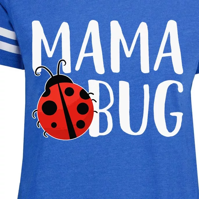 Mama Bug Cute Gift For Ladybug Moms Enza Ladies Jersey Football T-Shirt