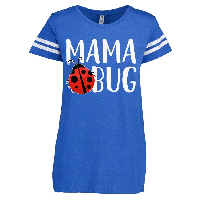 Mama Bug Cute Gift For Ladybug Moms Enza Ladies Jersey Football T-Shirt