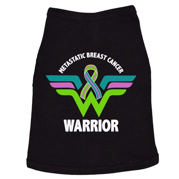 Metastatic Breast Cancer Warrior Ribbon Doggie Tank