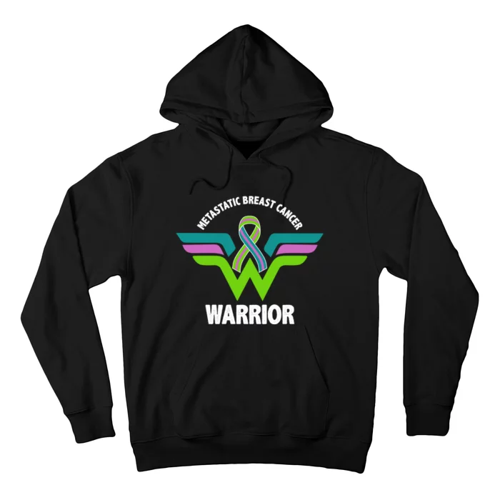 Metastatic Breast Cancer Warrior Ribbon Hoodie