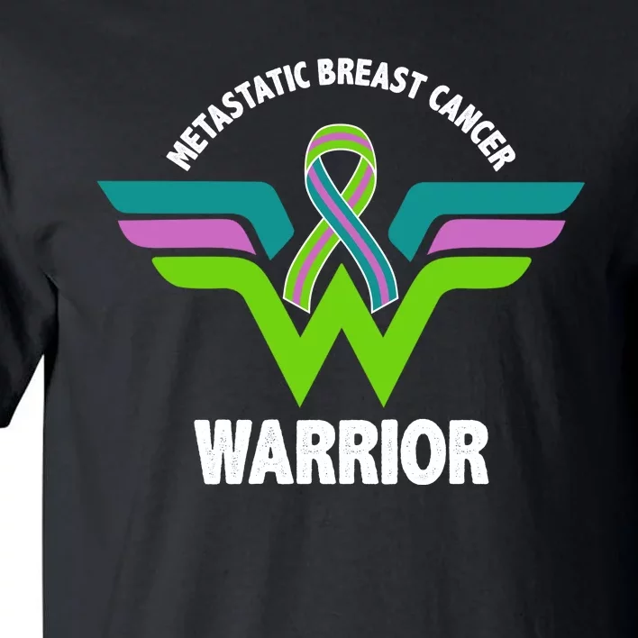 Metastatic Breast Cancer Warrior Ribbon Tall T-Shirt