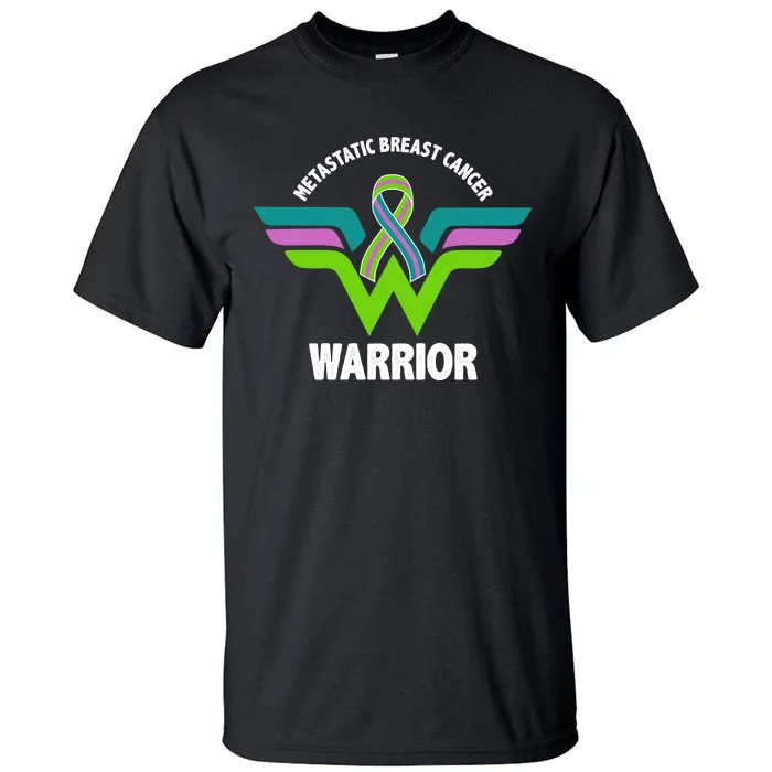 Metastatic Breast Cancer Warrior Ribbon Tall T-Shirt