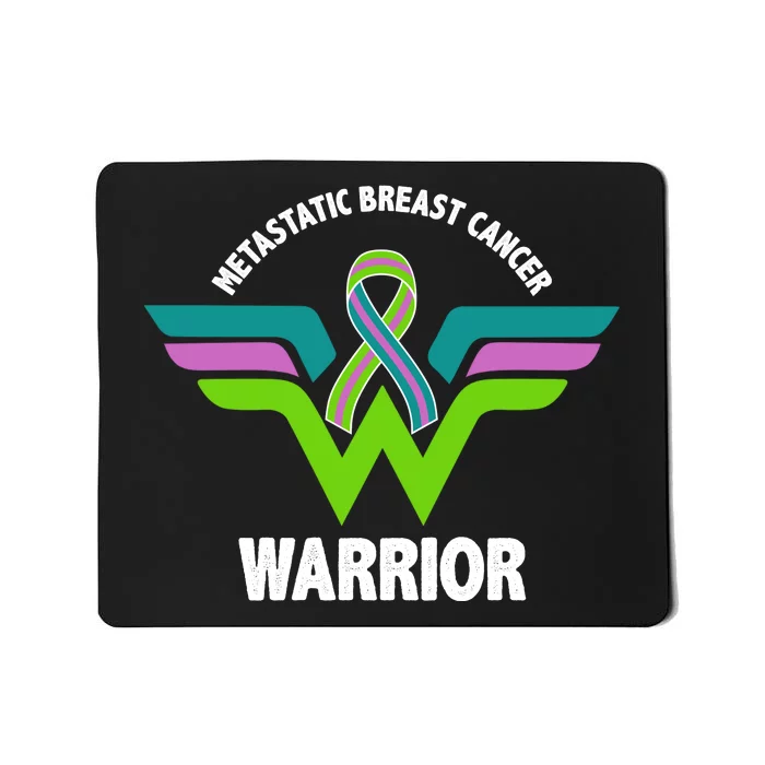 Metastatic Breast Cancer Warrior Ribbon Mousepad