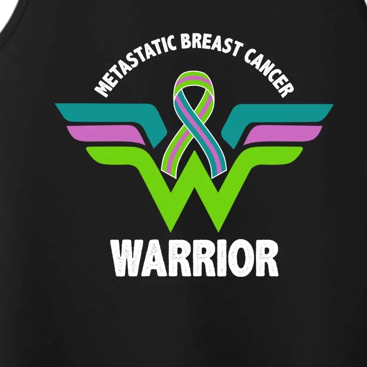 Metastatic Breast Cancer Warrior Ribbon Performance Tank