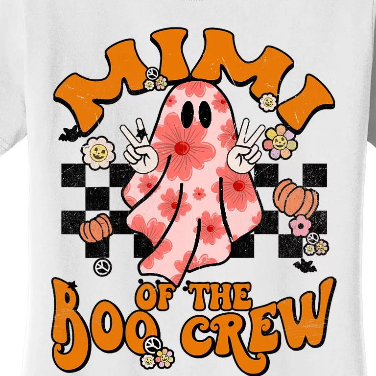 Mimi Boo Crew Groovy Matching Family Halloween Costume Women's T-Shirt