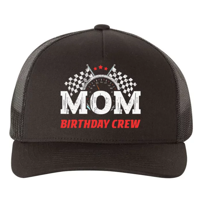 Mom Birthday Crew Race Car Theme Party Racing Car Driver Yupoong Adult 5-Panel Trucker Hat