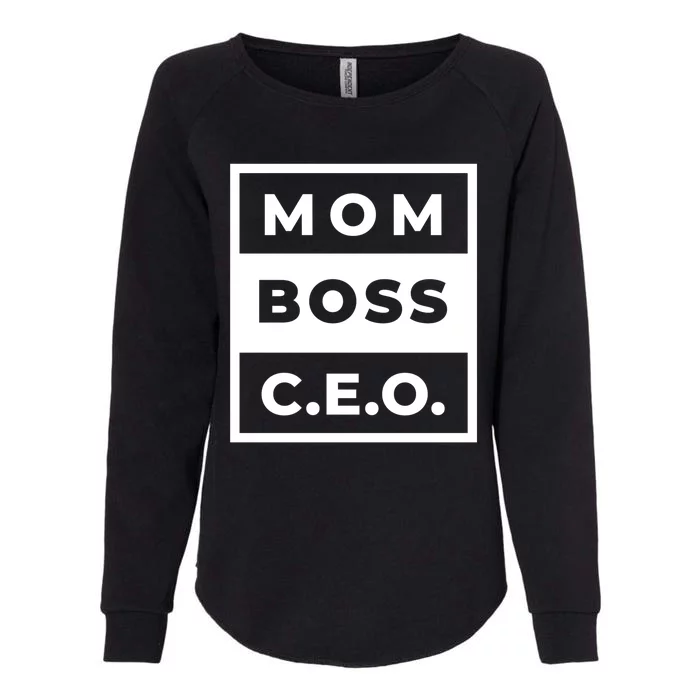 Mom Boss CEO Womens California Wash Sweatshirt