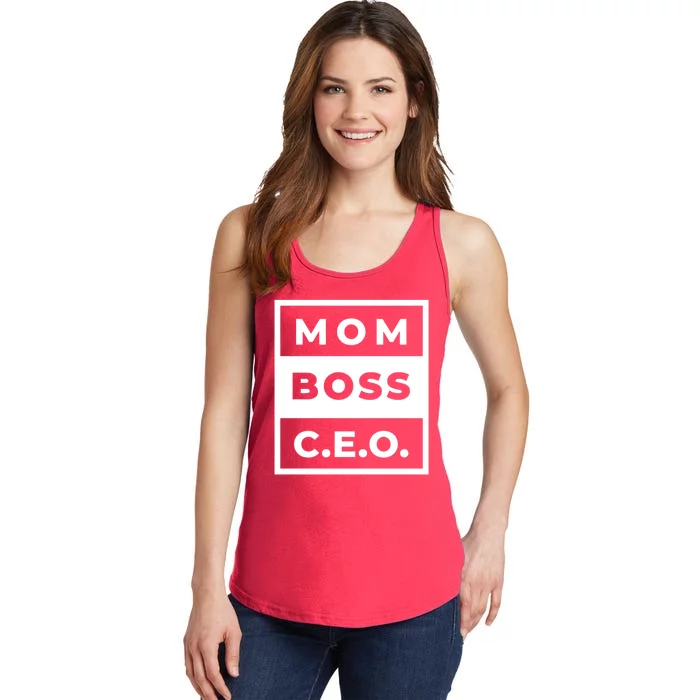 Mom Boss CEO Ladies Essential Tank