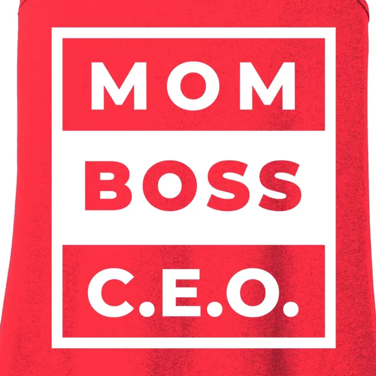 Mom Boss CEO Ladies Essential Tank