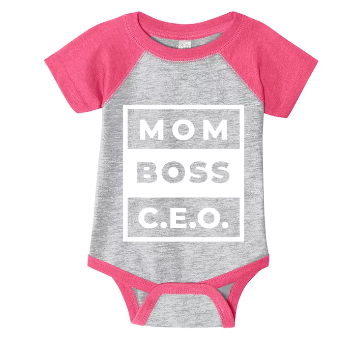 Mom Boss CEO Infant Baby Jersey Bodysuit