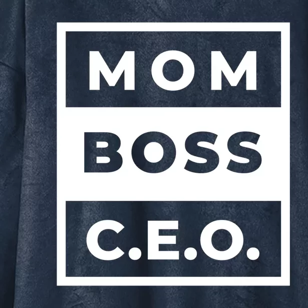 Mom Boss CEO Hooded Wearable Blanket