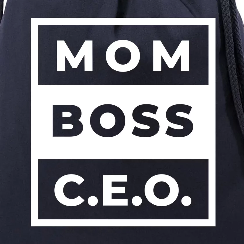 Mom Boss CEO Drawstring Bag