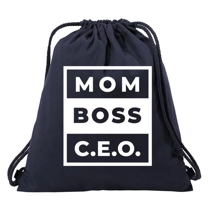 Mom Boss CEO Drawstring Bag